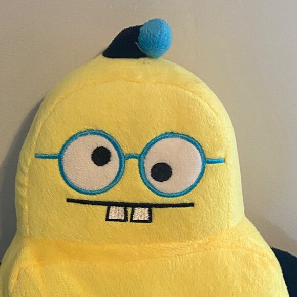 Kellytoy Robot Nerd Bot Plush Stuffed Toy Soft Glasses Blue Accents 12" - Picture 2 of 6